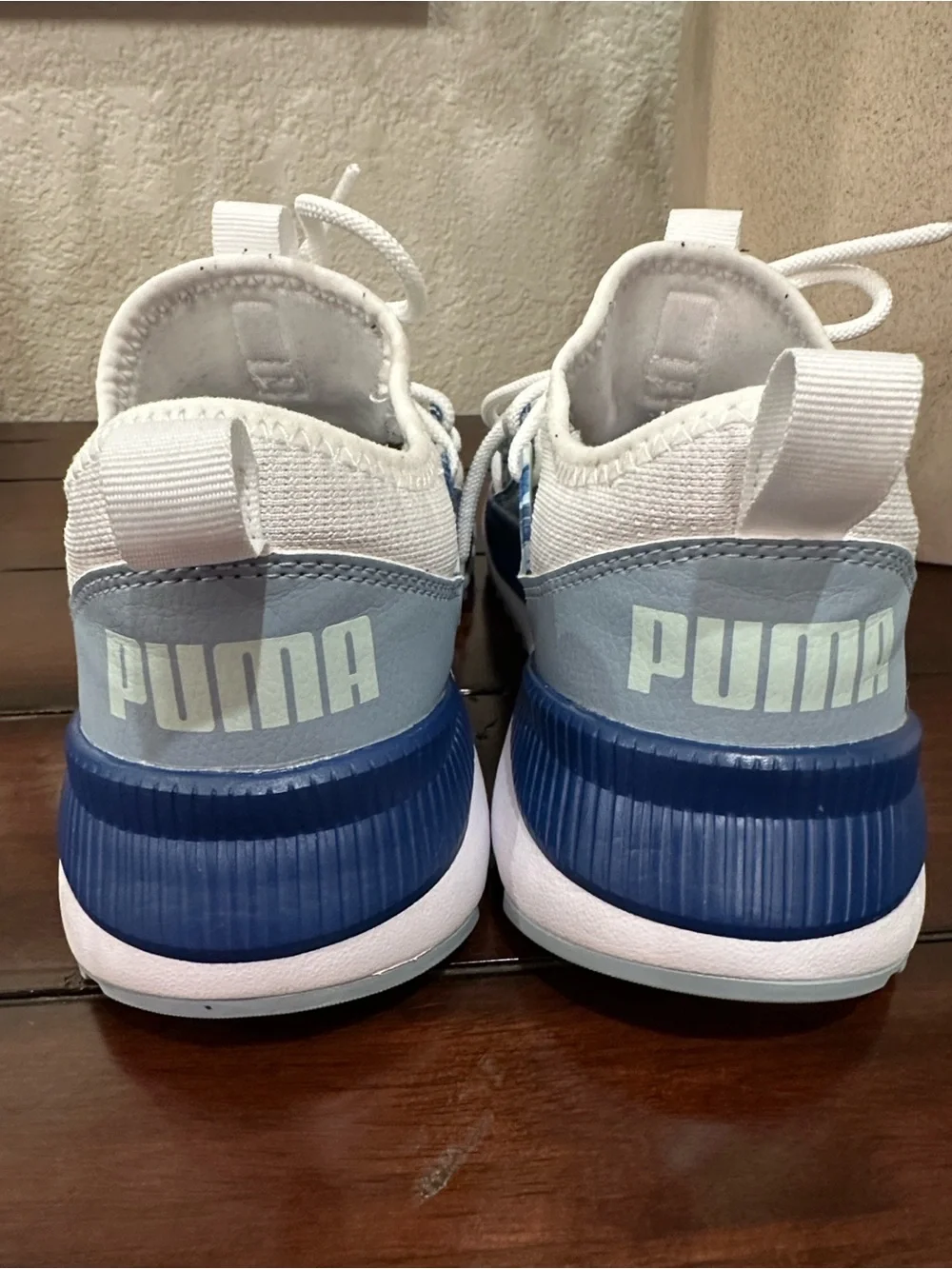 Puma White and Light Gray Women's Sneaker Interior